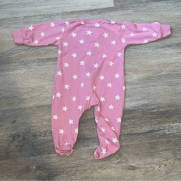 Kissy Love star print zip onesie footie - Picture 4 of 11